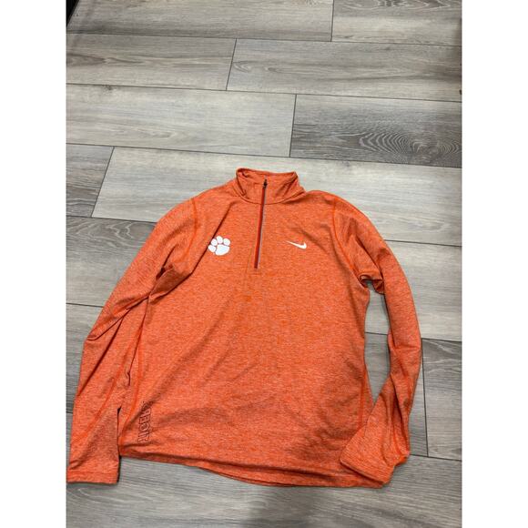 Orange Nike Clemson Dri Fit 1/4 zip size XL - Picture 1 of 4